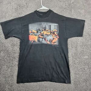 Vintage 90s Mens Large Sandy Skoglund Fox‎ Games Art Graphic T-Shirt
